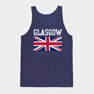 Glasgow England United Kingdom Union Jack Tank Top